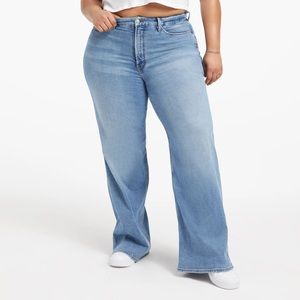 Good American Good Skate Wide Leg Jeans